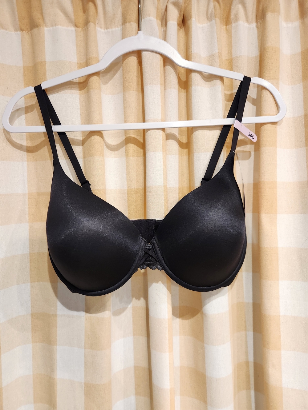 Maidenform Black Smooth Molded T-Shirt Bra 36D